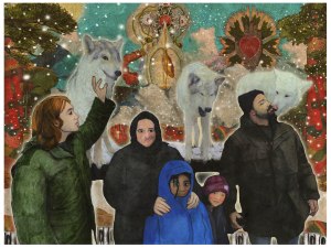 painting by Nina Barnes.